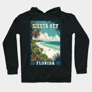 Siesta Key Florida Tropical Paradise Travel Art Hoodie